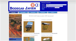 Desktop Screenshot of bodegasjavier.es